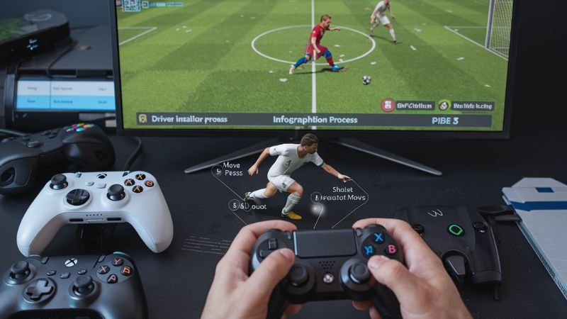 Các nút điều khiển cơ bản khi chơi FIFA Online 4 bằng tay cầm