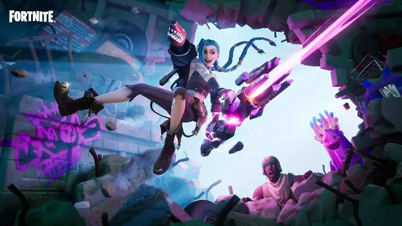 Sự hợp tác giữa Fortnite và Arcane sẽ trở lại với skin Jinx và Vi