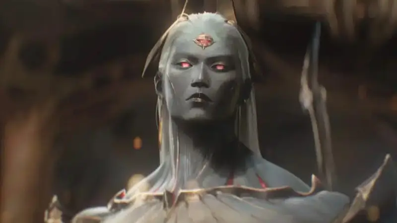 Zaahen tự phong ấn mình bên trong thanh kiếm của mình để bảo vệ bản thân khỏi sự tha hóa đã ảnh hưởng đến những Darkin đồng loại của mình